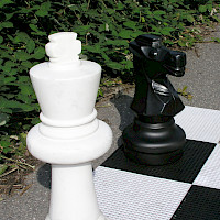 Freiluft-Schachfiguren
