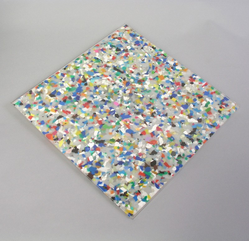 Platte aus Kunststoffabfall