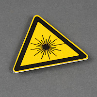 Warnschild Laserstrahl